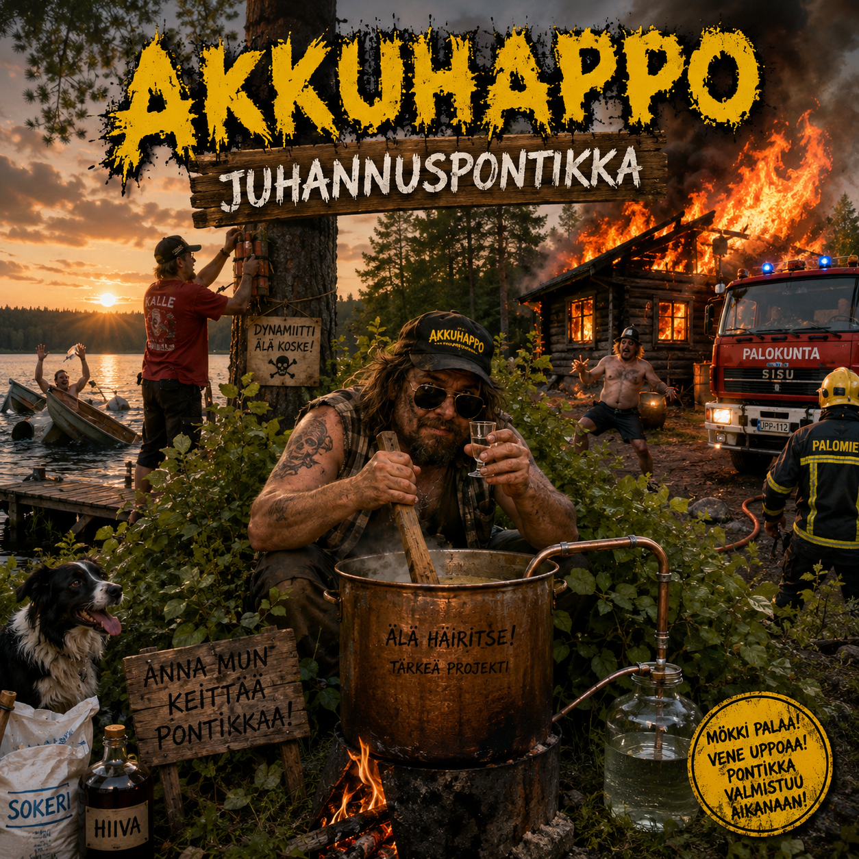 Juhannuspontikka-biisin kansikuva