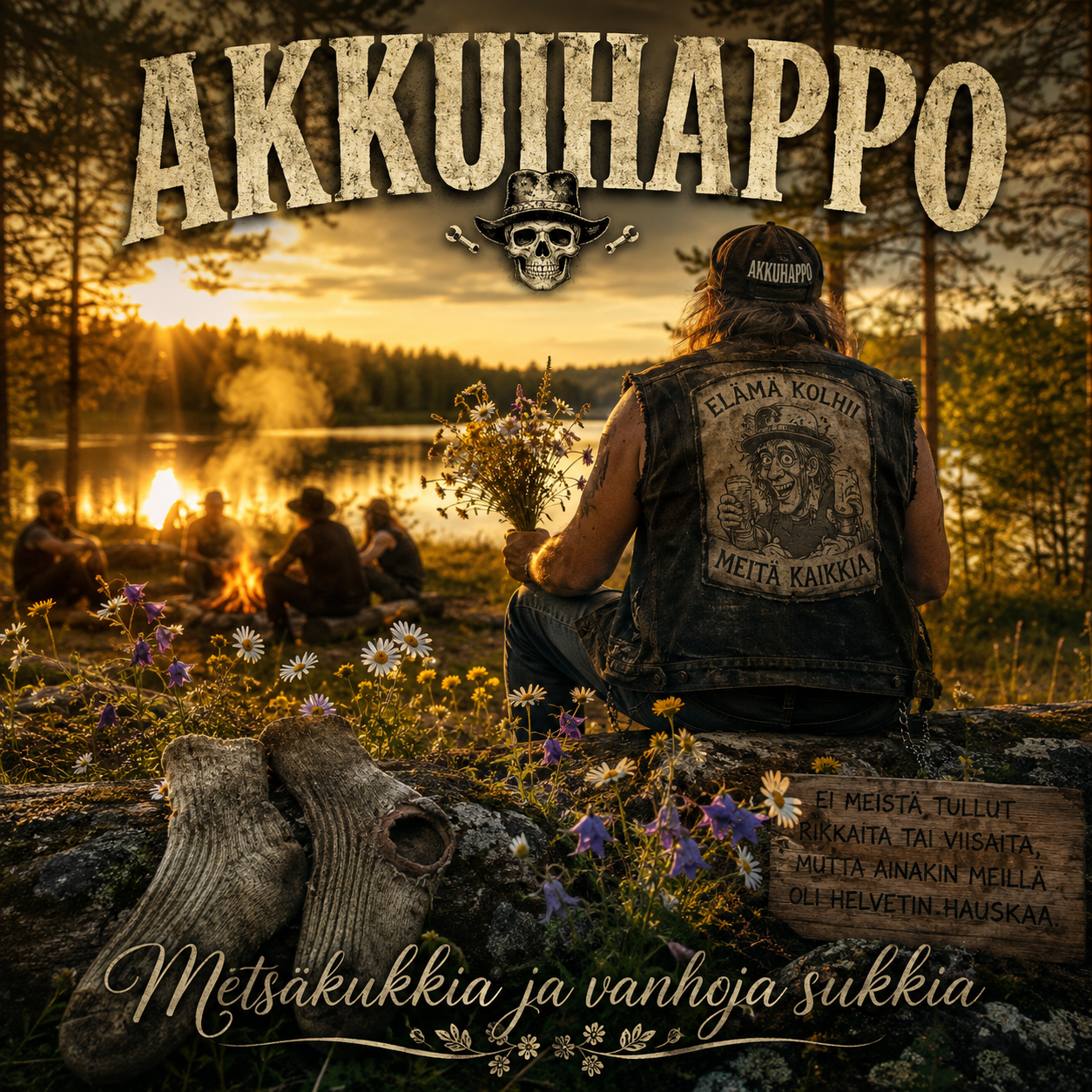Metsäkukkia ja vanhoja sukkia -biisin kansikuva