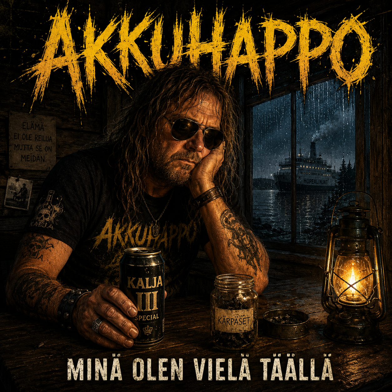Minä olen vielä täällä -biisin kansikuva