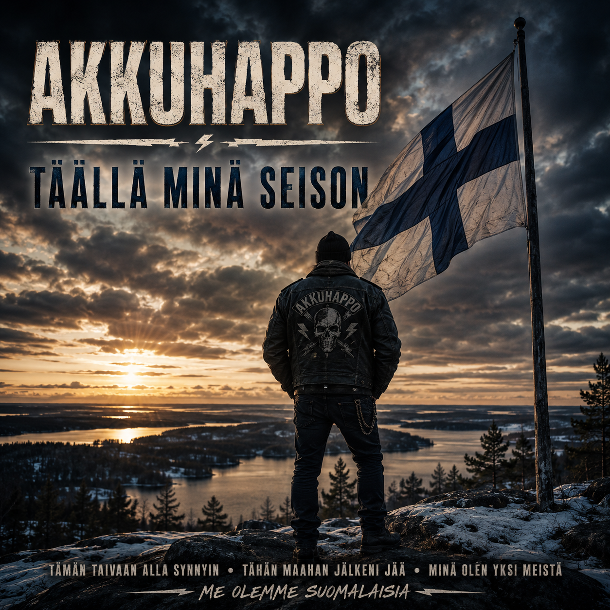 Täällä minä seison -biisin kansikuva